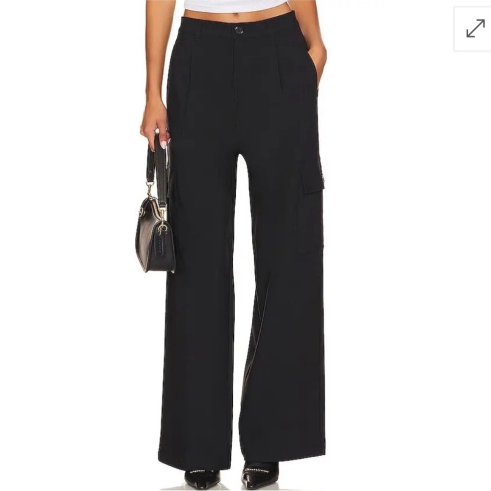 PISTOLA Brynn high rise relaxed cargo pant in black Size 27